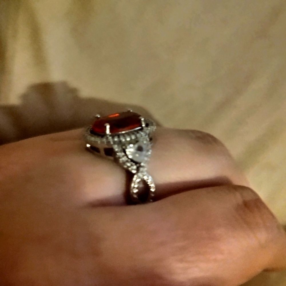 Sterling Silver Genuine Ruby Ring! - image 8